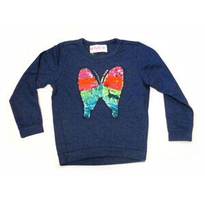 ❤️ sz 10 Long Sleeves Girls Top Tee Blue w/Butterfly  Mim-Pi Netherlands ❤️